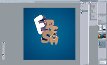 photoshop扭曲變換制作時尚3d特效字 photoshop扭曲變換制作時尚3d特效字