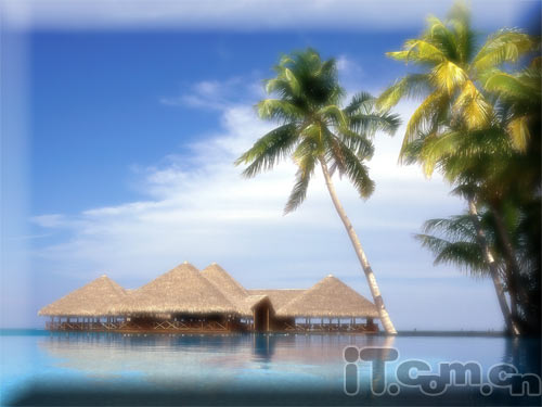 photoshop回憶夏天里美麗的海灣