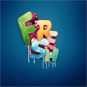 photoshop扭曲變換制作時尚3d特效字 photoshop扭曲變換制作時尚3d特效字