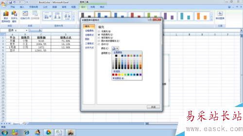 如何在excel表中插入柱形圖、改標題、填充顏色