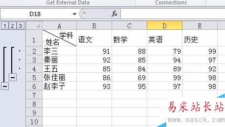 excel分組功能