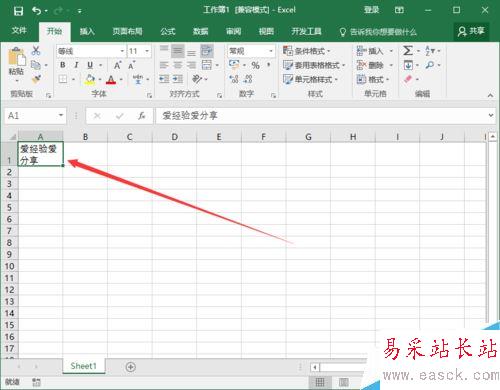 Excel2016一個單元格怎么分成兩行?Excel2016單元格分行教程