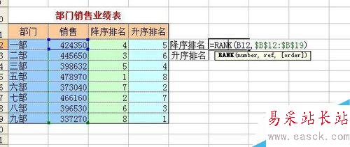 Excel中如何計(jì)算某個(gè)數(shù)值在列表中的排位情況?
