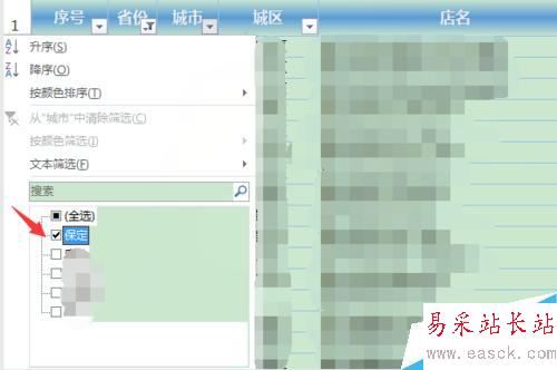 excel2013怎么進行文本篩選