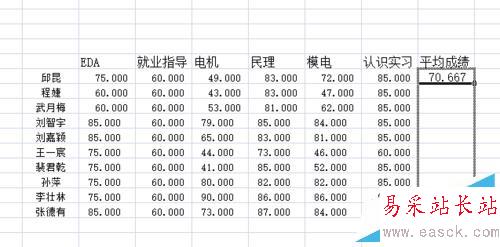 excel怎樣計算平均值？怎樣拖放單元格填充？