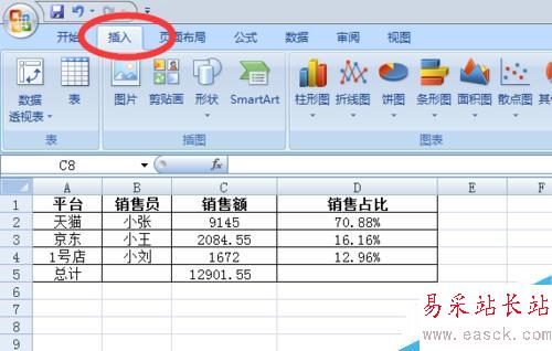 如何在excel表中插入柱形圖、改標題、填充顏色