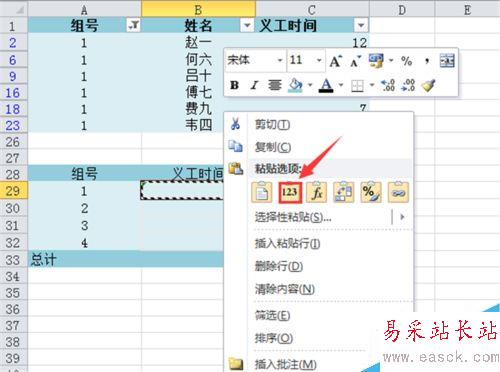 Excel 2010如何加總已篩選項?