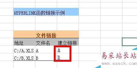 Excel中HYPERLINK函數如何使用?