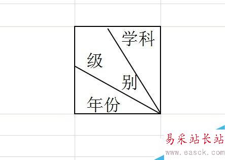 Excel 斜表頭的做法