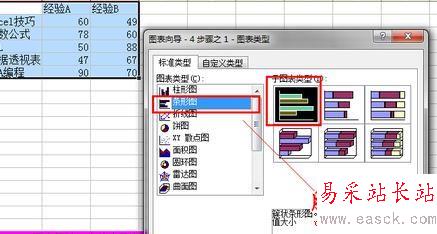 在Excel中制作雙向條形圖的方法