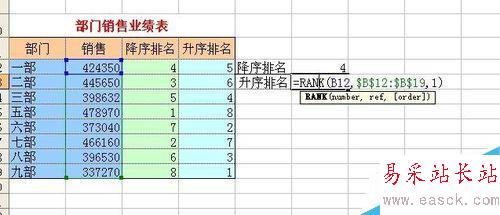 Excel中如何計(jì)算某個(gè)數(shù)值在列表中的排位情況?