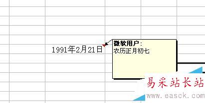 Excel2003如何添加注釋、注解