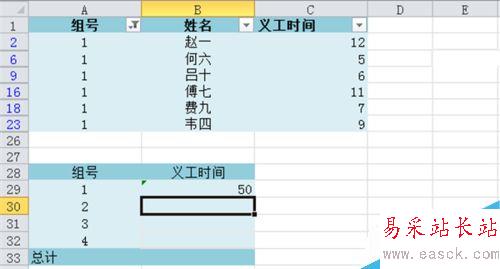 Excel 2010如何加總已篩選項?