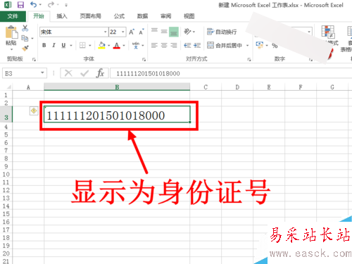 EXCEL中怎么輸入身份證號 變成E+17怎么辦