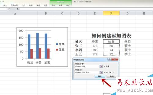 Excel如何創建添加圖表?