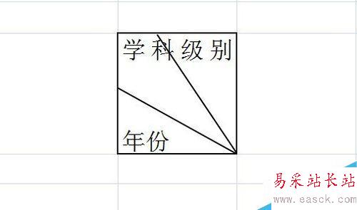 Excel 斜表頭的做法