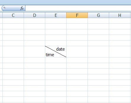 怎樣在excel2007中畫斜線