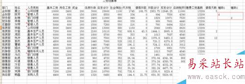 excel中如何制作工資條