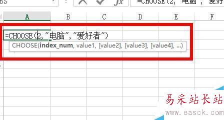 Excel中如何使用Choose從參數中選擇特定值？