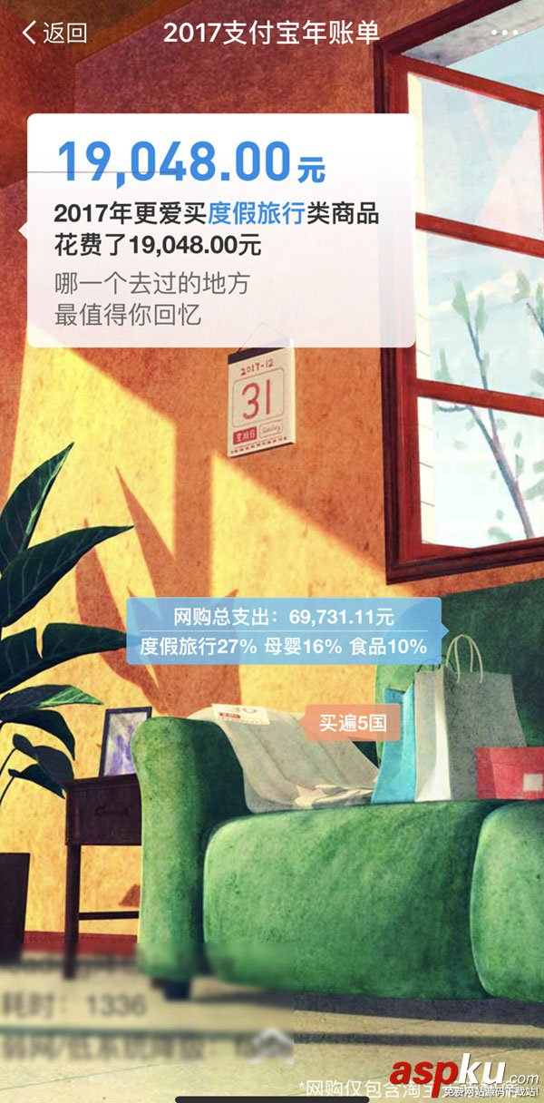 支付寶年度賬單,支付寶2017年賬單,支付寶2017年度賬單