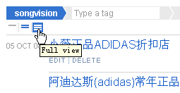 鏈接到 delicious.com delicious條目選項title圖示