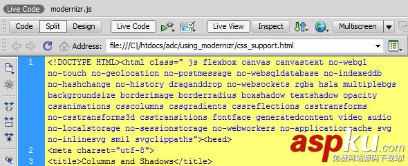 使用Modernizr 檢測HTML5和CSS3瀏覽器支持功能 使用Modernizr 檢測HTML5和CSS3瀏覽器支持功能