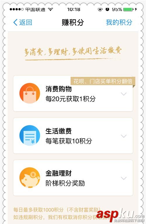 支付寶,會(huì)員,積分