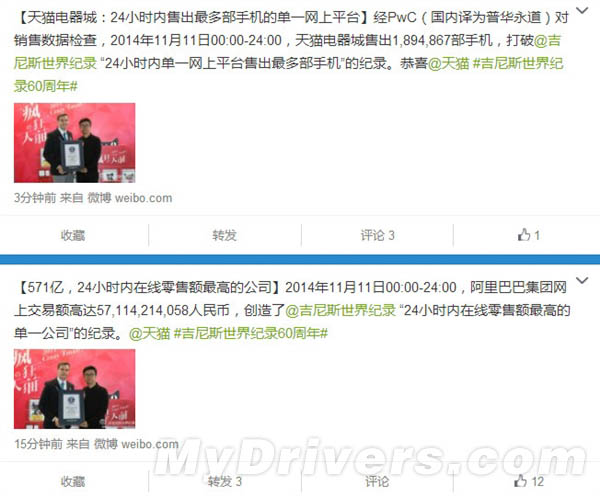 破吉尼斯記錄！天貓雙11竟賣出這么多手機