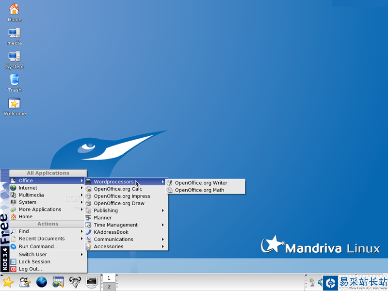 MandrivaLinux 2008 正式版華麗桌面圖預覽