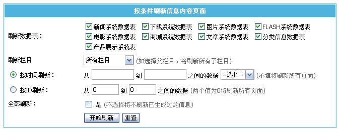 帝國CMS數(shù)據(jù)更新中心如何設(shè)置 第9張 帝國CMS數(shù)據(jù)更新中心如何設(shè)置 第9張