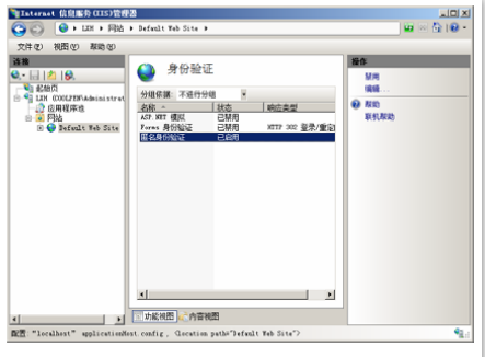 圖二:IIS配置網站訪問權限和安全部署 圖二:IIS配置網站訪問權限和安全部署