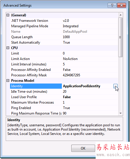 IIS 7.5 :: Application Pools :: Advanced Settings IIS 7.5 :: Application Pools :: Advanced Settings