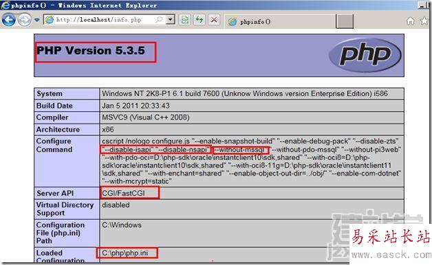 IIS7配置PHP IIS7配置PHP