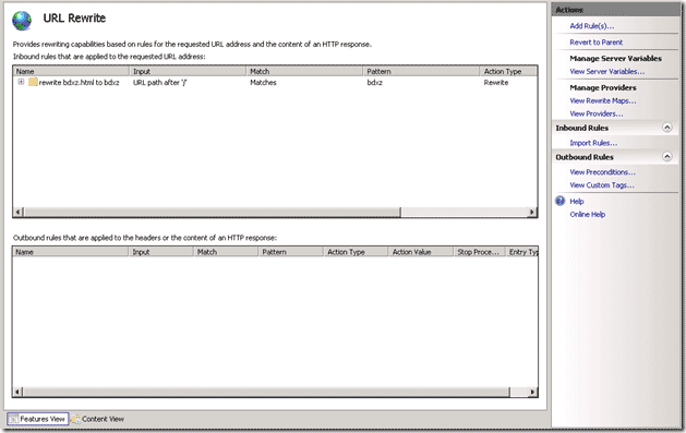 IIS7.5,URLRewrite,網頁跳轉