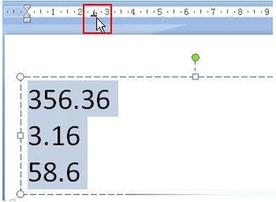 Powerpoint技巧分享:快速對齊小數點