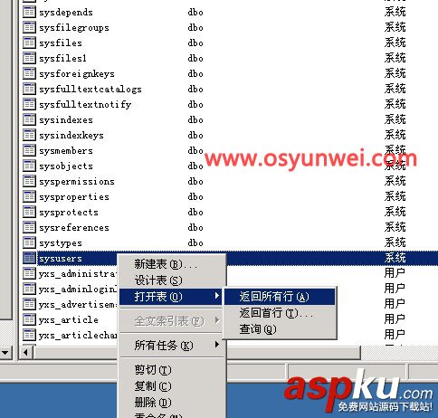 sqlserver,無法除去該用戶