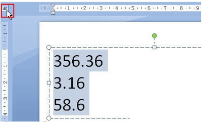 Powerpoint技巧分享:快速對齊小數點
