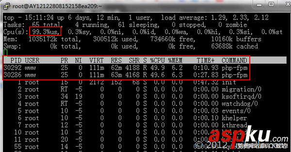 php-fpm 占用CPU過高,100%的解決方法 php-fpm,占用CPU