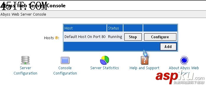 使用Abyss Web Server配置支持ASP/PHP/CGI 使用Abyss Web Server配置支持ASP/PHP/CGI