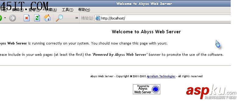 使用Abyss Web Server配置支持ASP/PHP/CGI 使用Abyss Web Server配置支持ASP/PHP/CGI