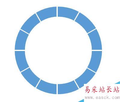 如何用PPT繪制設(shè)計(jì)一個(gè)分割型環(huán)形圖？