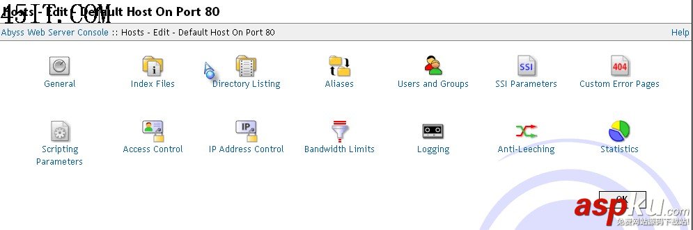 使用Abyss Web Server配置支持ASP/PHP/CGI 使用Abyss Web Server配置支持ASP/PHP/CGI