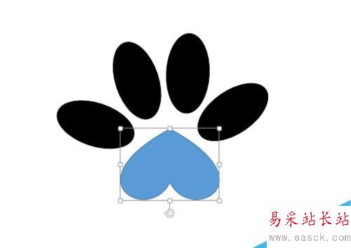 ppt怎么制作小狗腳印？