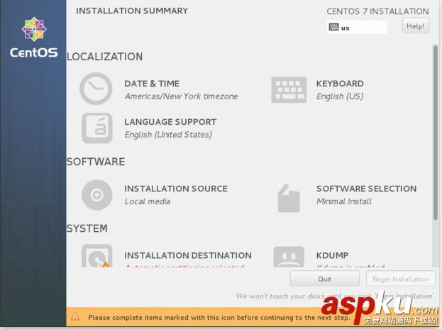 CentOS7 mini的安裝和靜態ip設置教程 centos,mini安裝,7,mini,centos7靜態ip設置