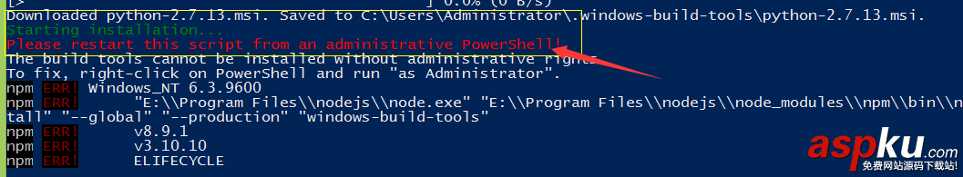 window環(huán)境下npm install node-sass報(bào)錯(cuò)的解決方法 window,npm,install,node-sass