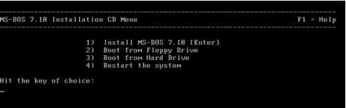 VMware12中MS-DOS 7.10安裝圖文教程 VMware,VMware12,MS,DOS7.10