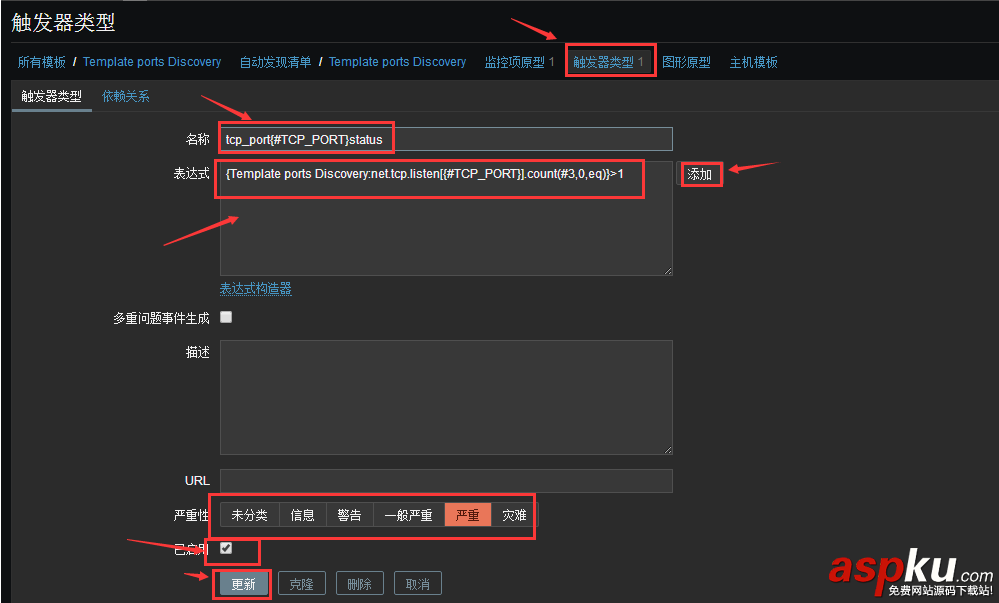 Zabbix實現批量監控端口狀態的方法 zabbix,監控,端口狀態