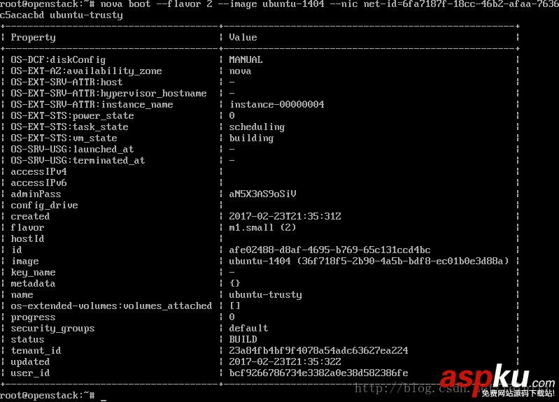 詳解Openstack使用ubuntu鏡像啟動虛擬機實例 openstack,ubuntu鏡像,openstack啟動虛擬機