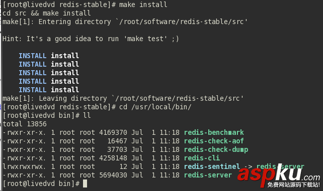 CentOS6.5下Redis安裝與配置詳細步驟 centos,redis安裝配置.centos,redis,配置,redis安裝