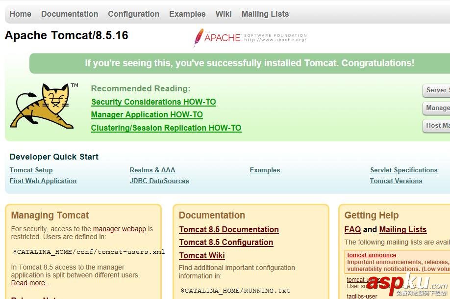 Centos7.3下Tomcat8的安裝配置教程 Centos7.3,Tomcat8,Tomcat
